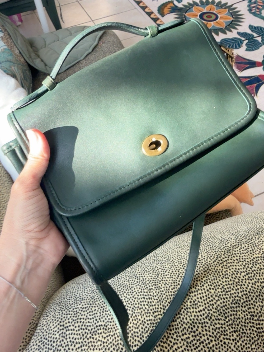 Vintage Coach Original Court Bag bottle green 💚🍾💚🍾 - Picture 4 of 6